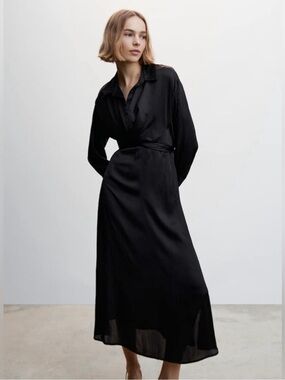 MANGO wrap skirt dress
